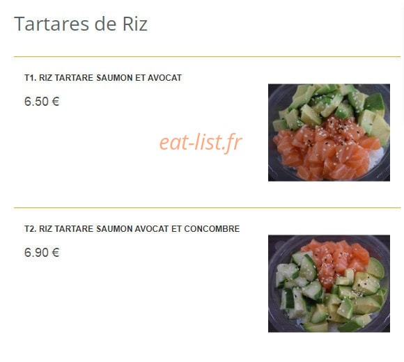 Saveurs thaï — carte page 14