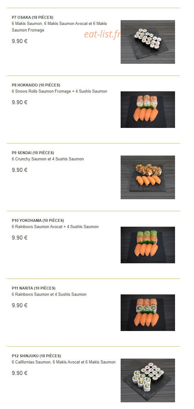 Saveurs thaï — carte page 12