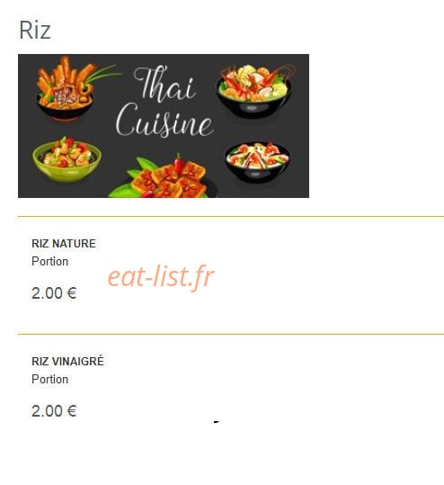 Saveurs thaï — carte page 10