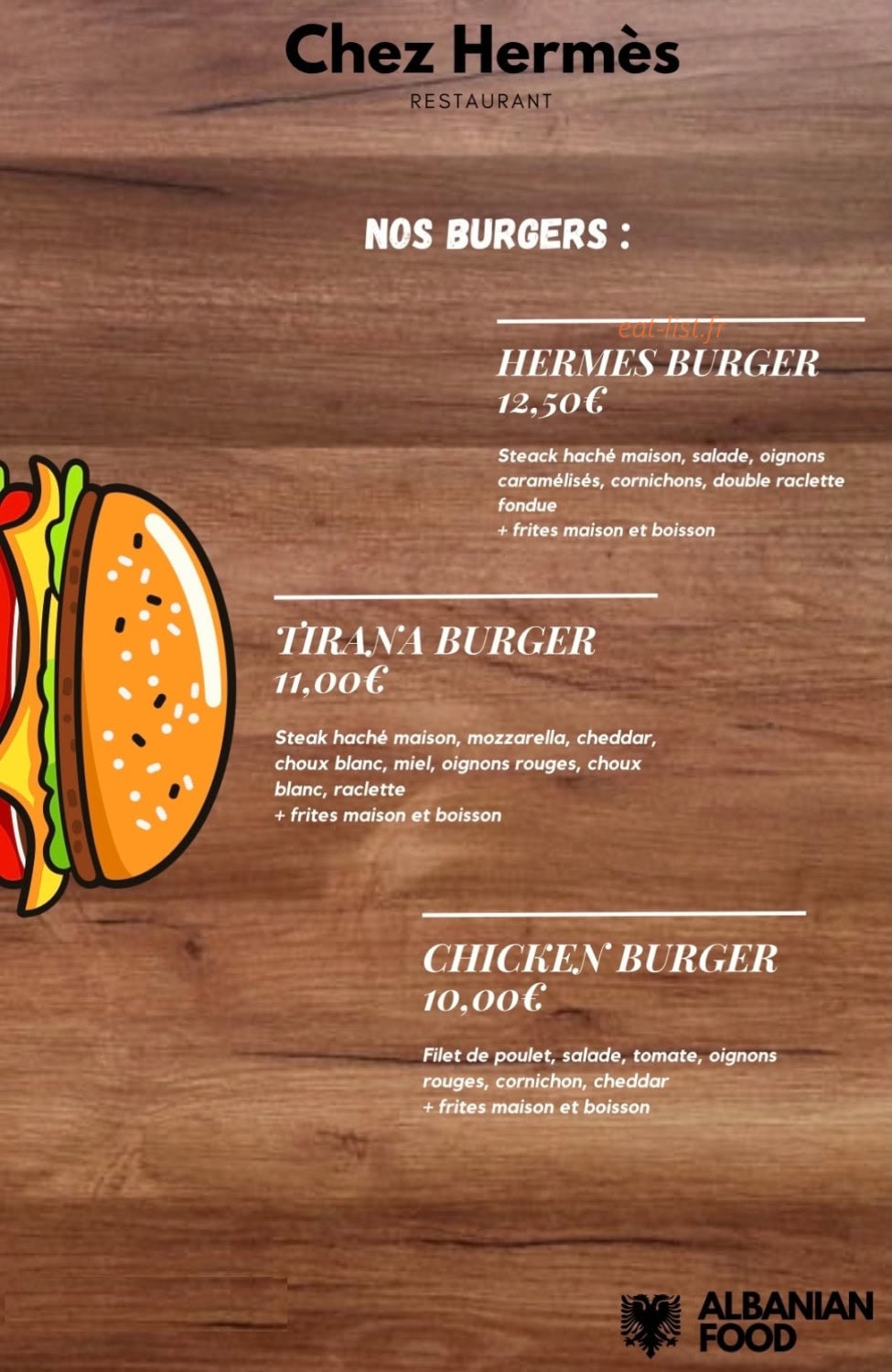 Chez Hermes — carte page 1