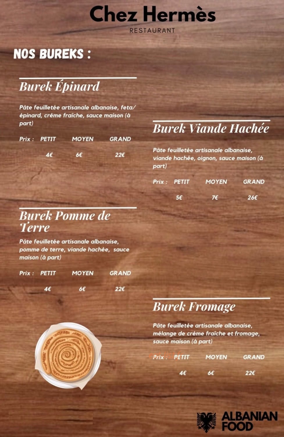 Chez Hermes — carte page 5