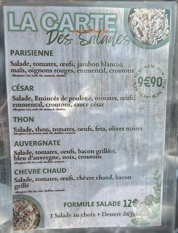 L' Atelier — carte page 1