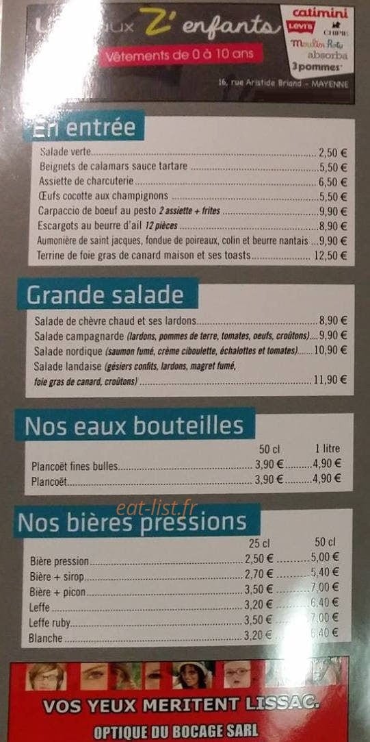 Le Conti — carte page 1