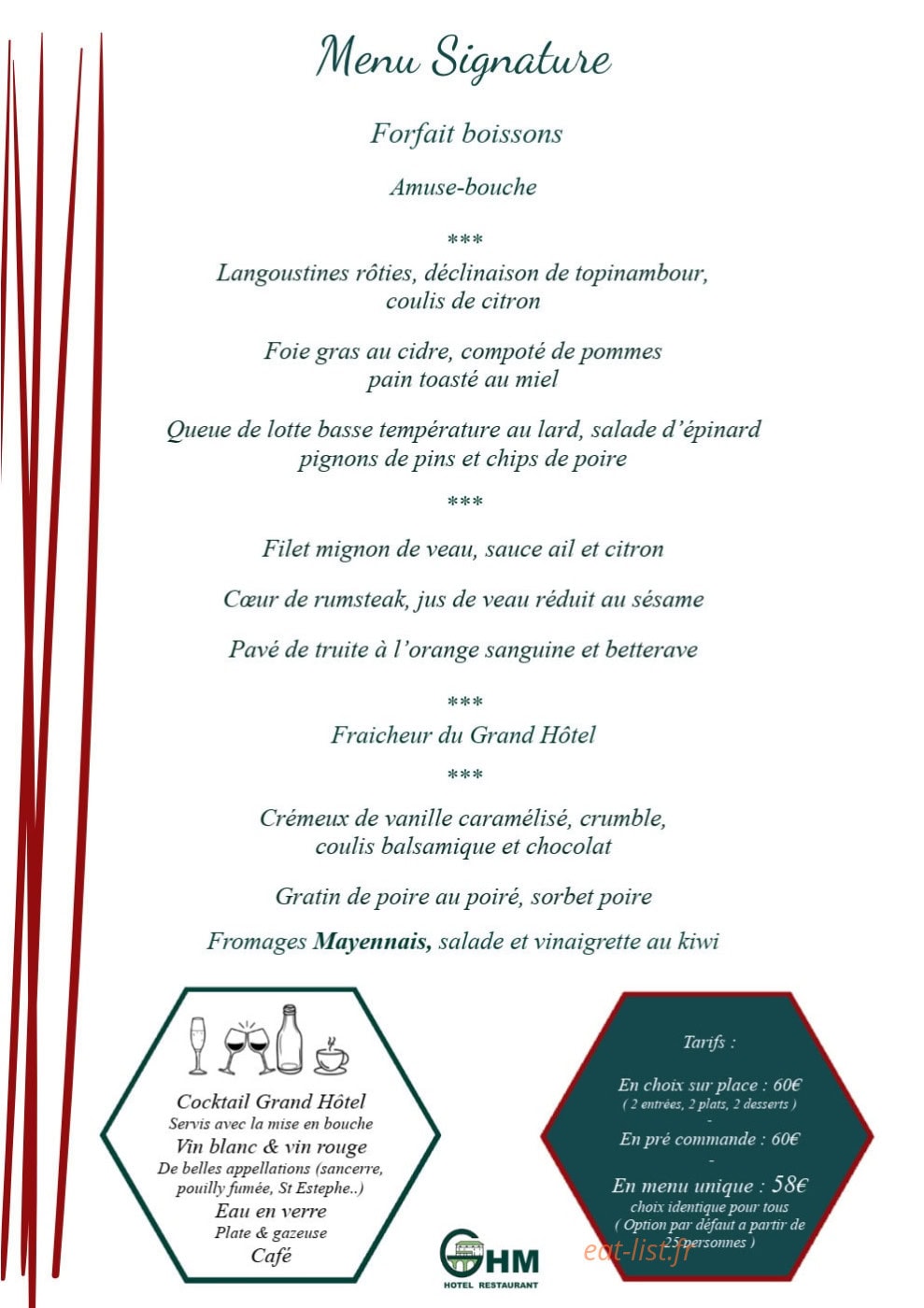 Le Grand Hôtel — carte page 6