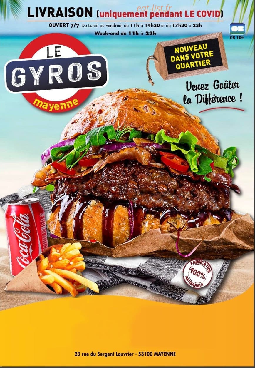 Le Gyros — carte page 1
