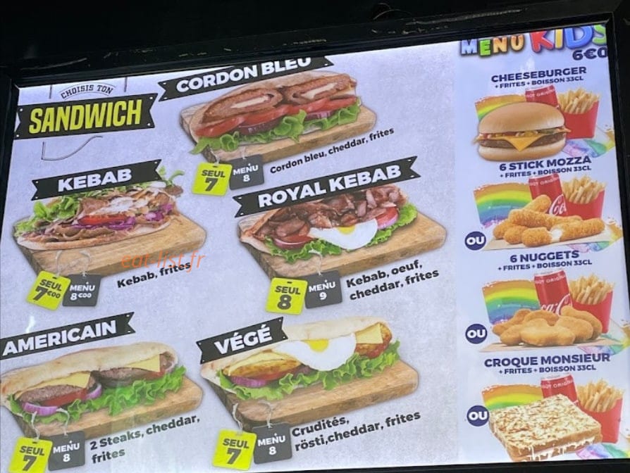 Royal Food — carte page 4