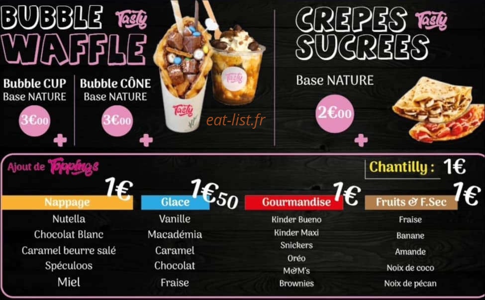 Tasty — carte page 4