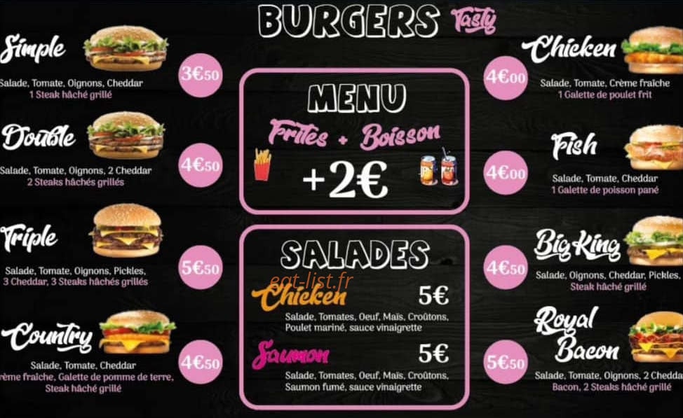Tasty — carte page 2