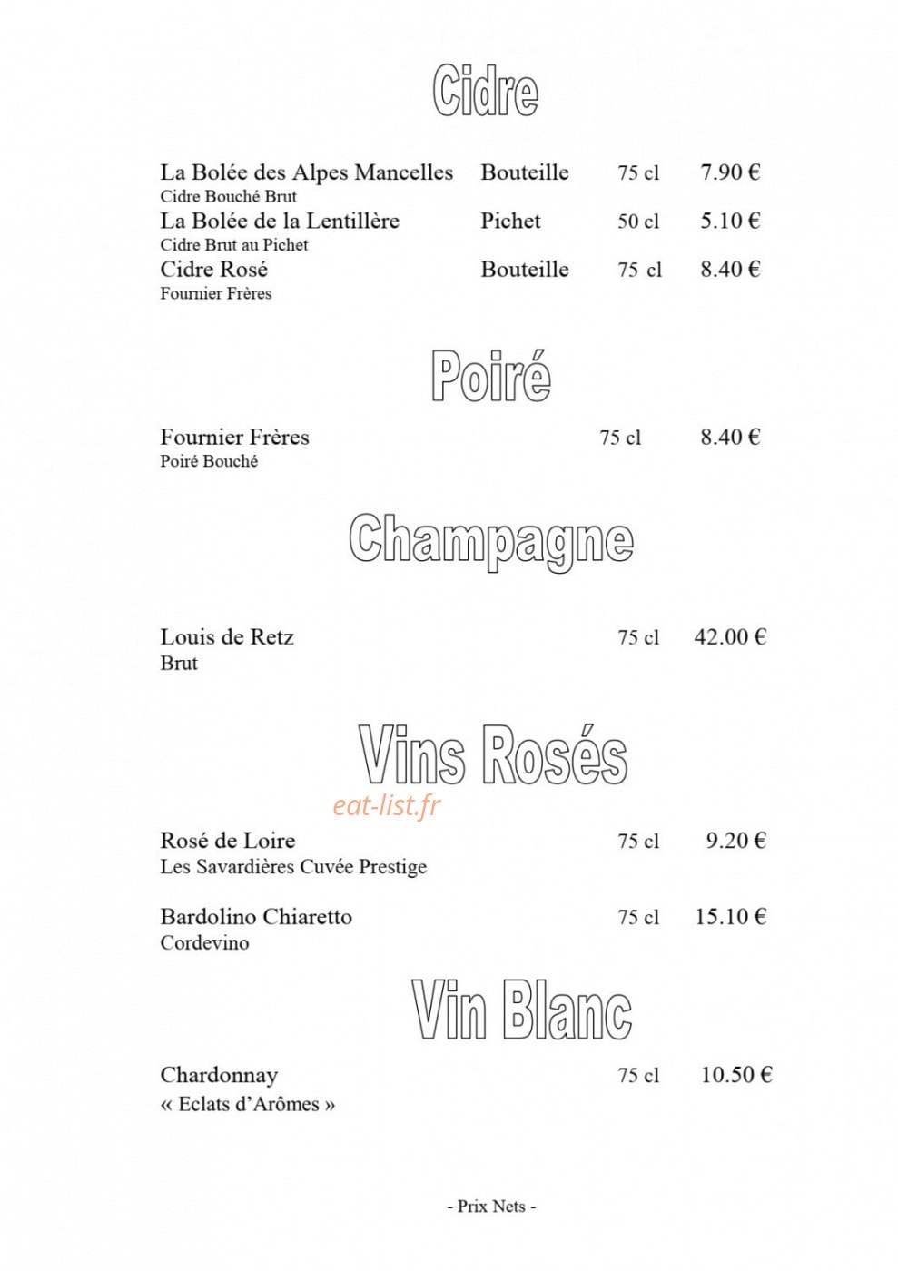 La Sosta — carte page 6