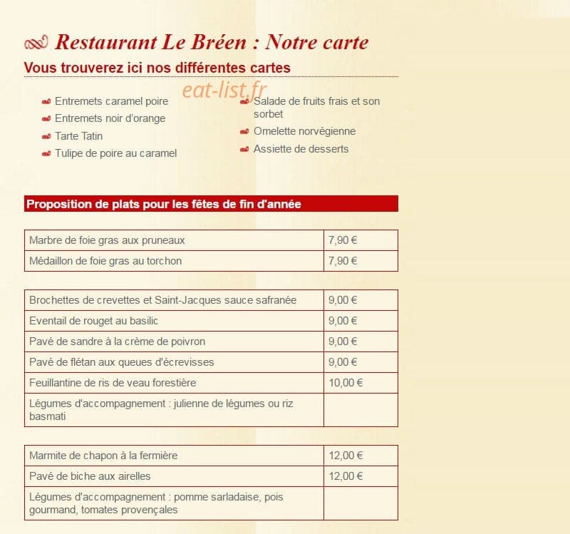 Le Bréen — carte page 1