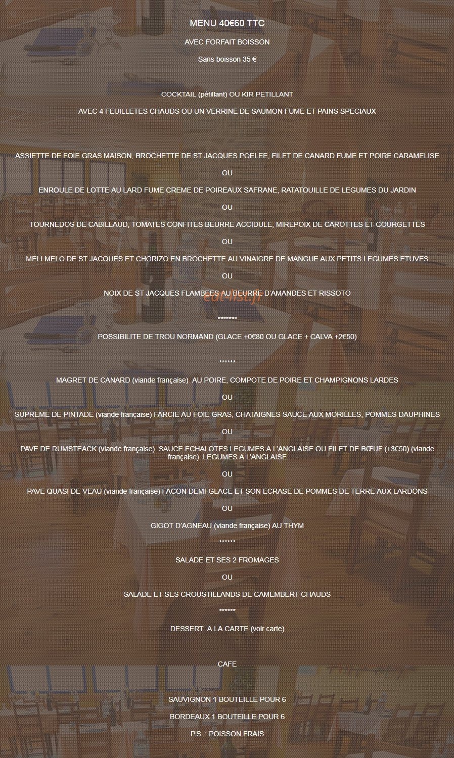 Resto Le Lion D'or — carte page 2