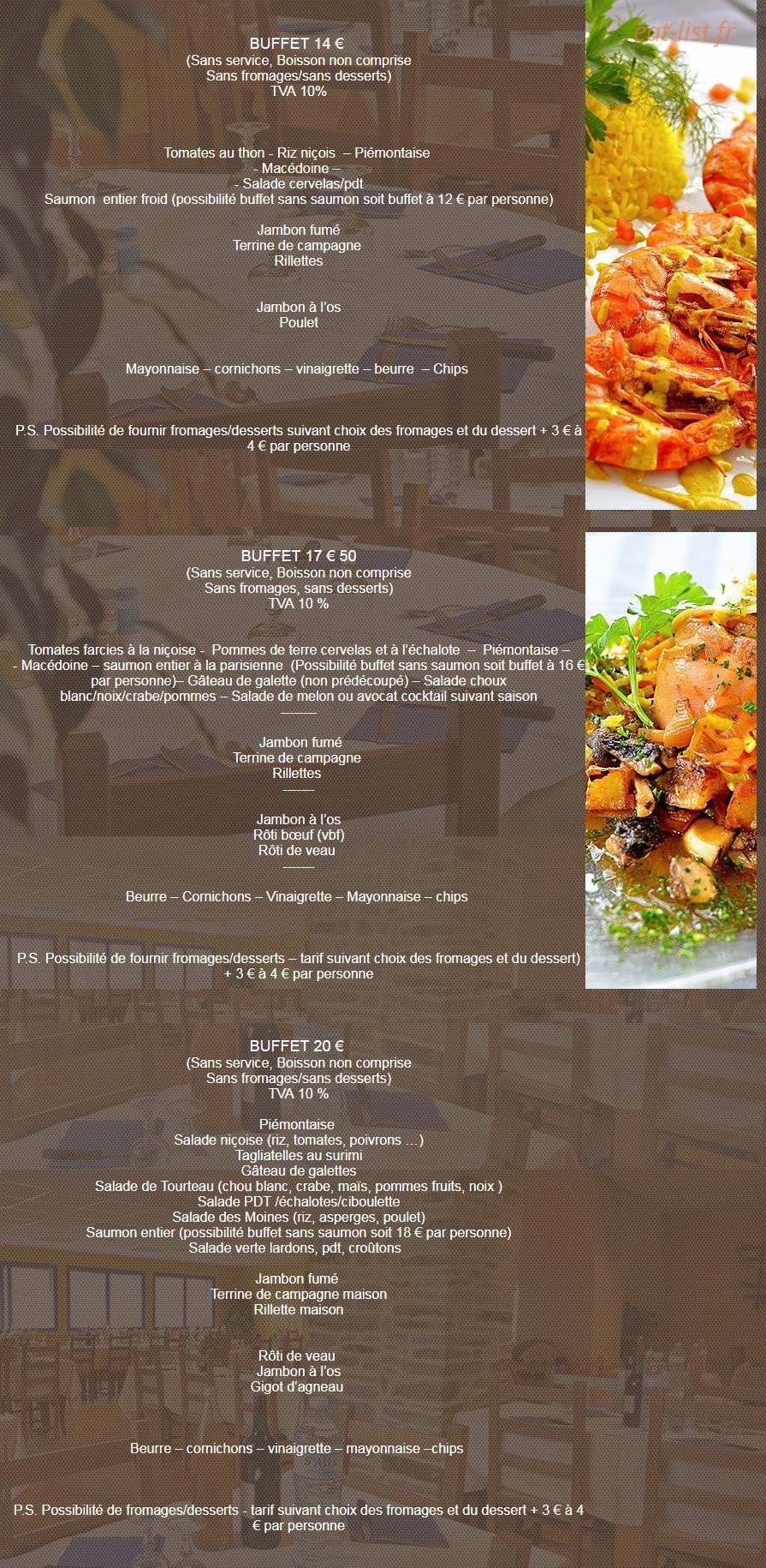 Resto Le Lion D'or — carte page 4