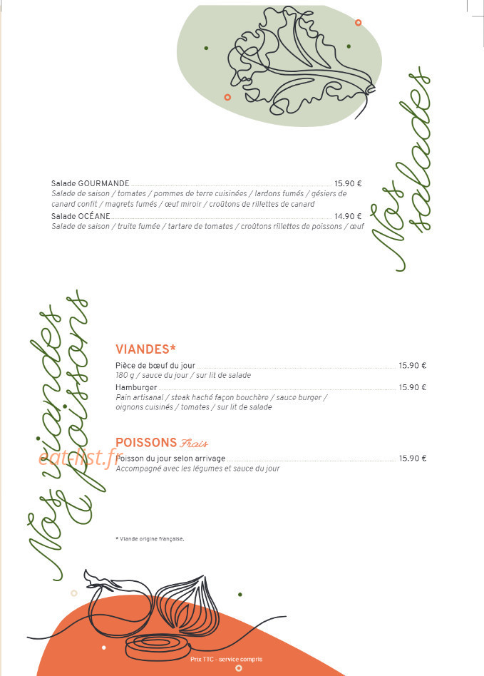 Au coin des saveurs — carte page 3