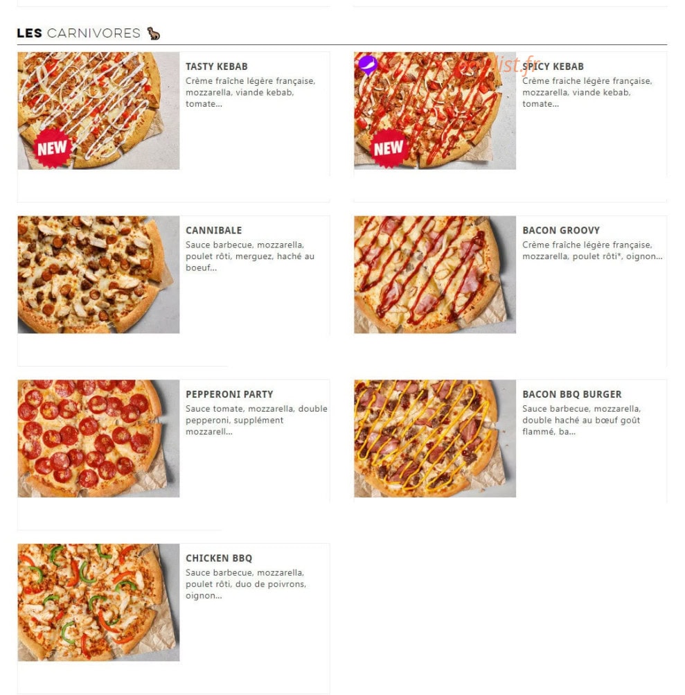 Domino's — carte page 3