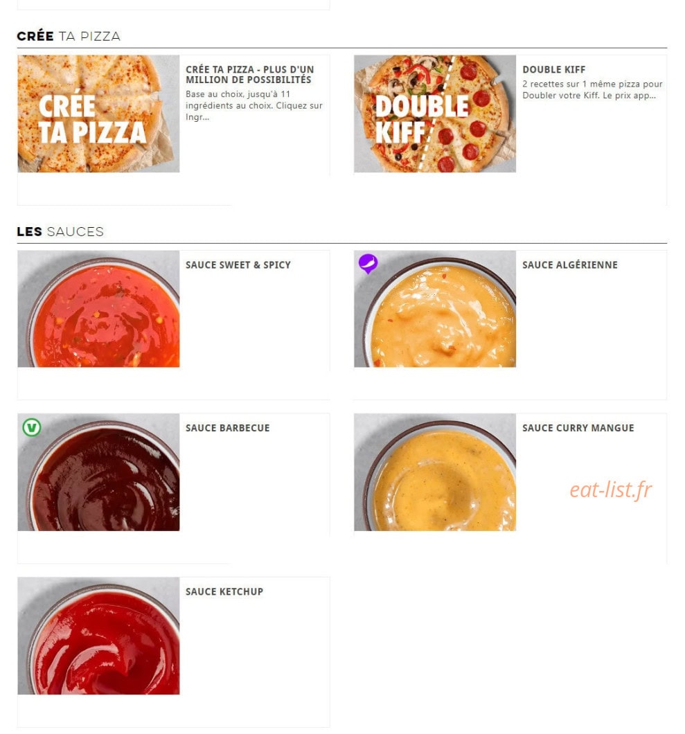 Domino's — carte page 7