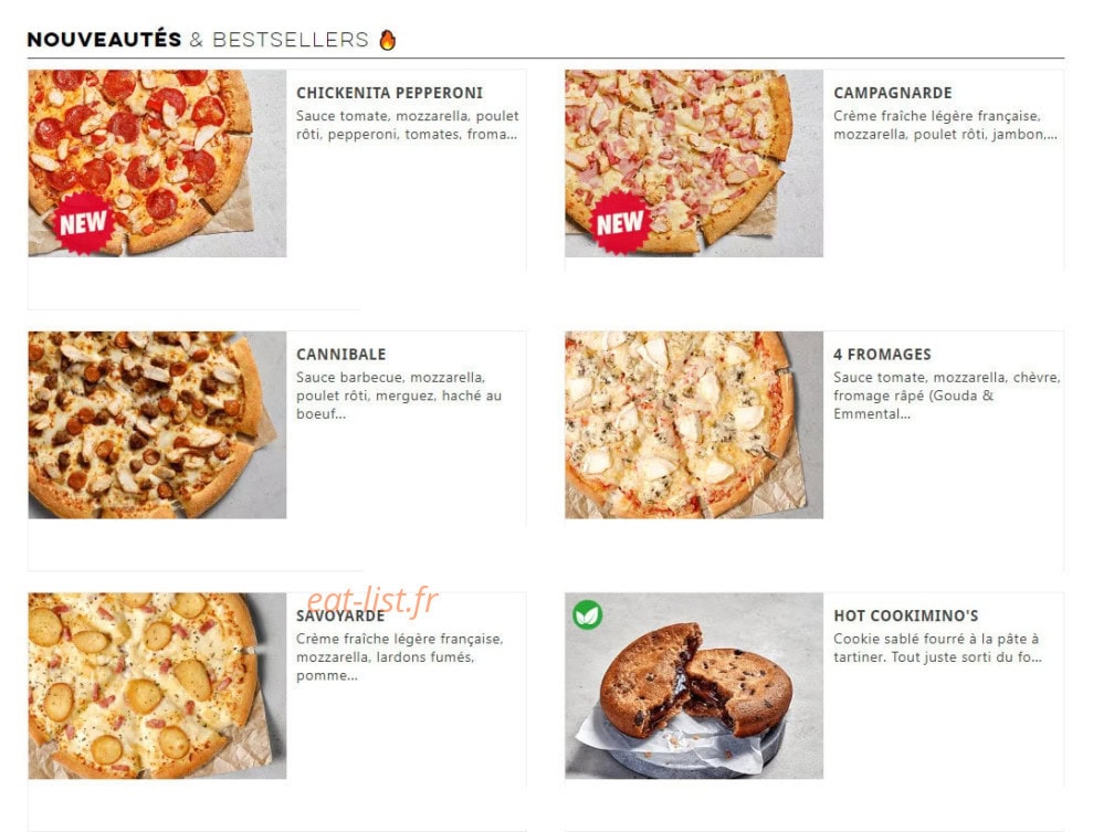 Domino's — carte page 2