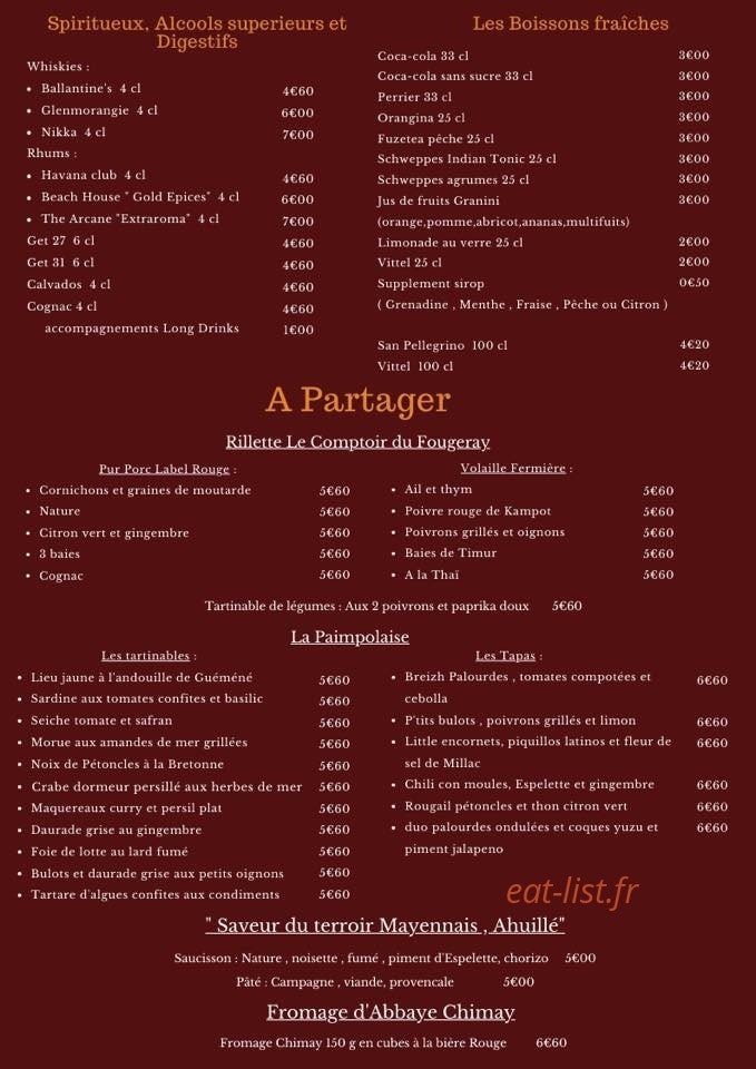 La capitainerie — carte page 3