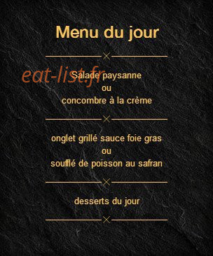 Le 2 M restaurant — carte page 4