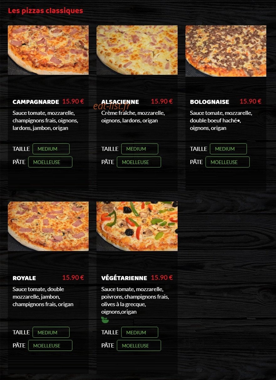Pizza Planète — carte page 1
