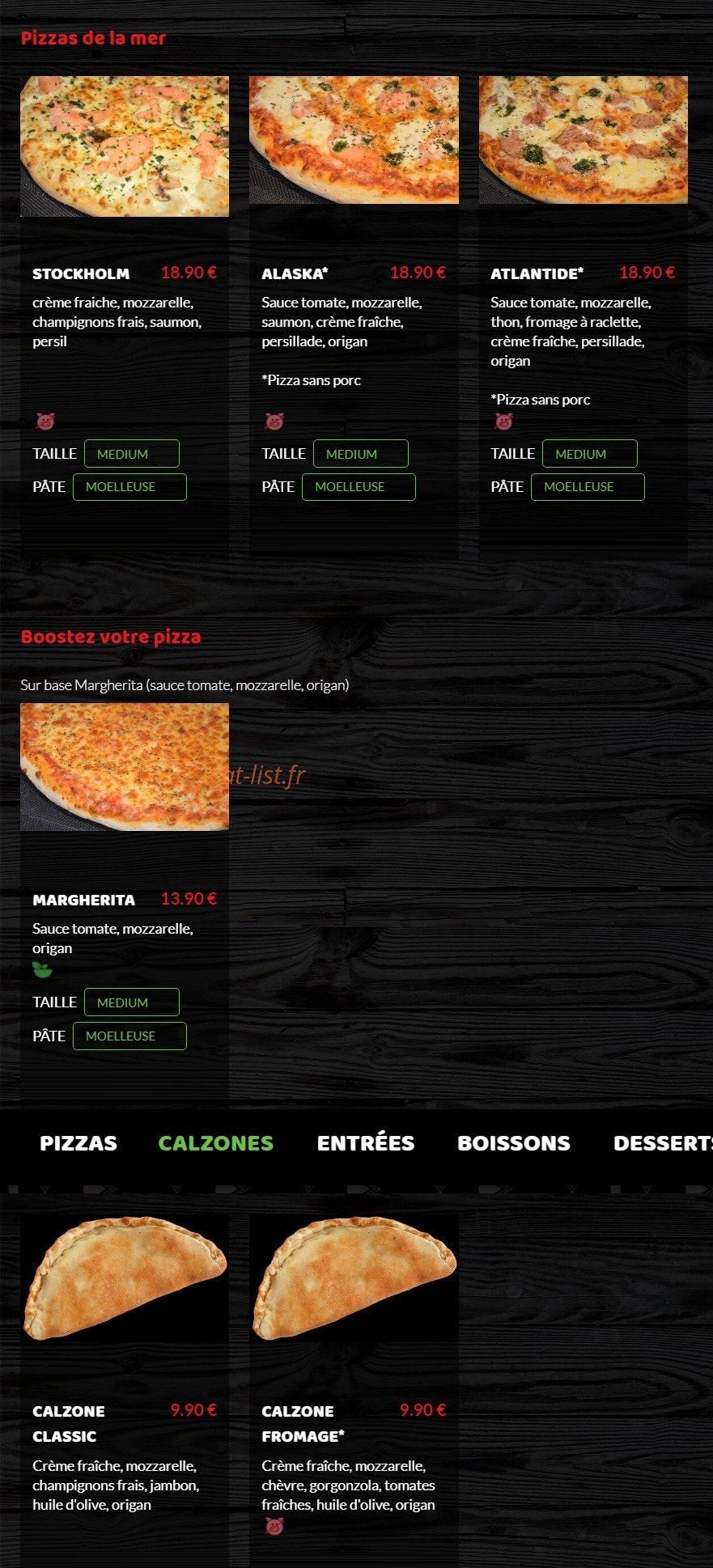 Pizza Planète — carte page 5