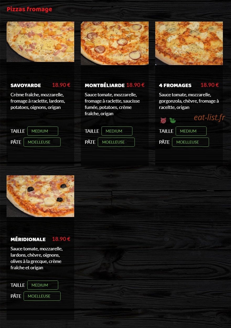 Pizza Planète — carte page 4