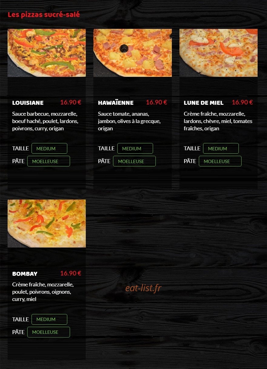 Pizza Planète — carte page 2