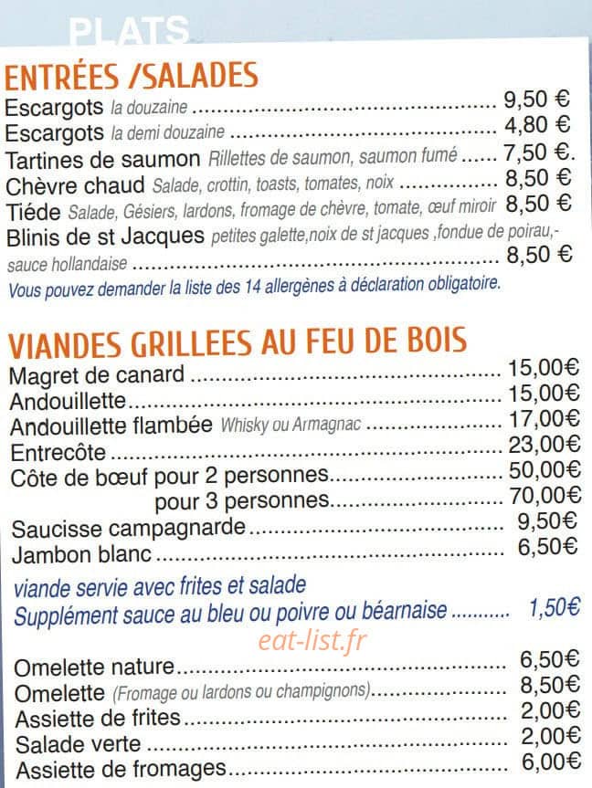La taverne — carte page 2