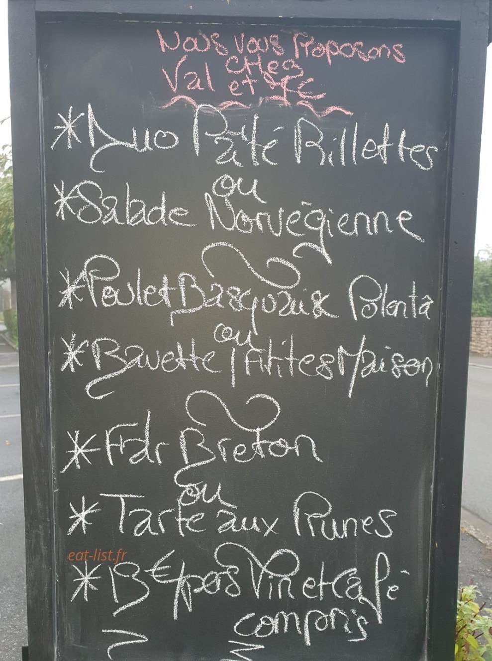 Chez Val et Jc — carte page 1