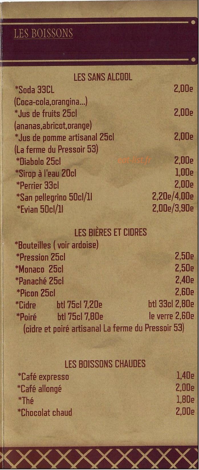 La guinguette du bac — carte page 4