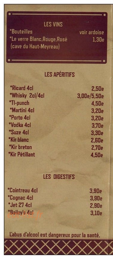 La guinguette du bac — carte page 5