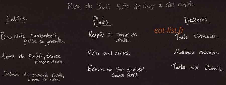 La Joie — carte page 1