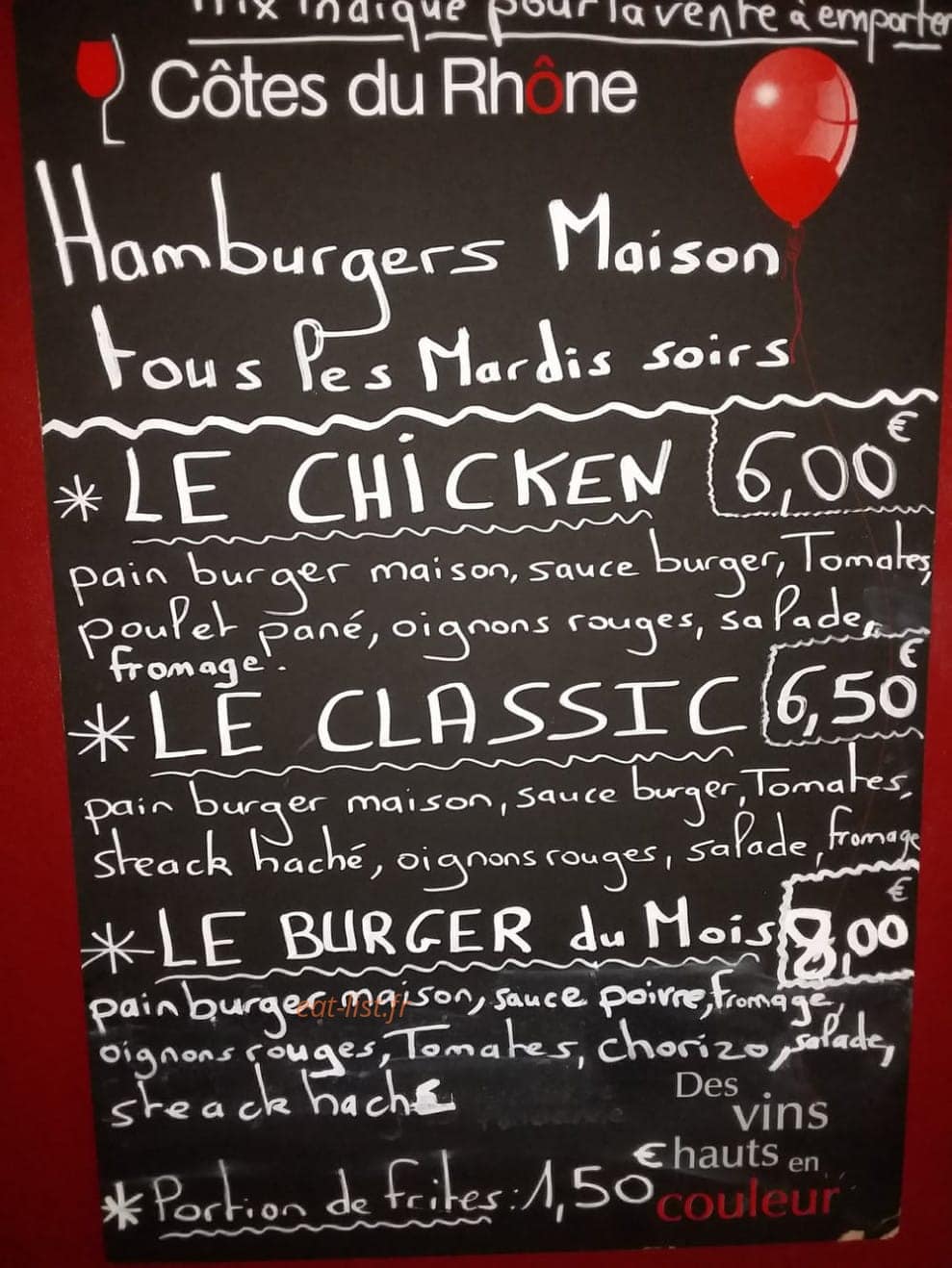 Restaurant de l'erve — carte page 4