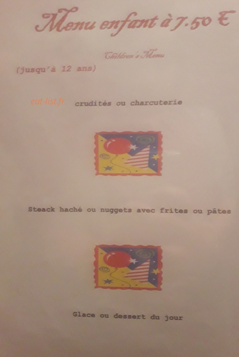 Restaurant de l'erve — carte page 2