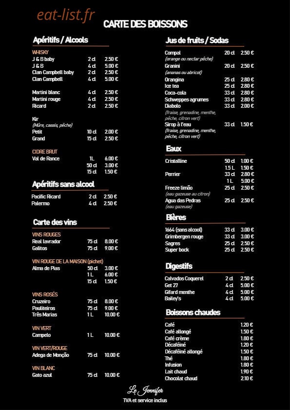 Le Jennifer — carte page 2