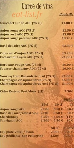 La Taverne des Grottes — carte page 6