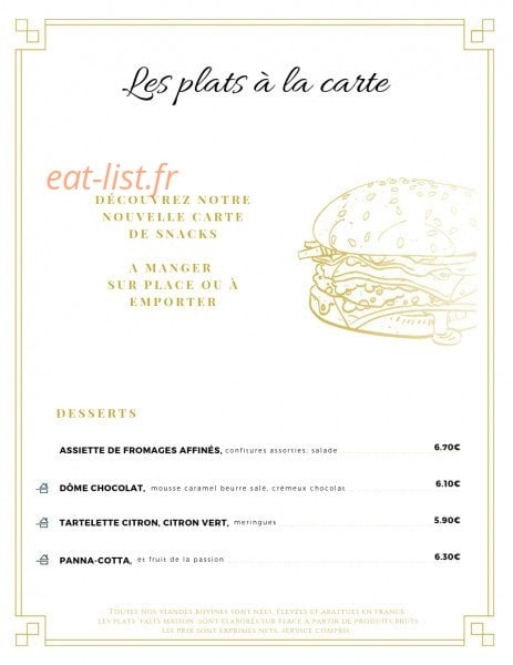 Le Relais De La Calèche — carte page 3