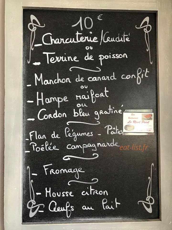 Le rond point — carte page 1