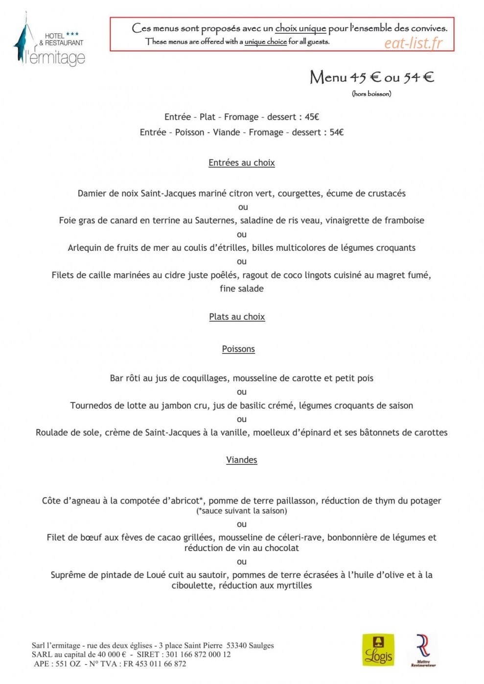 L'Ermitage — carte page 17