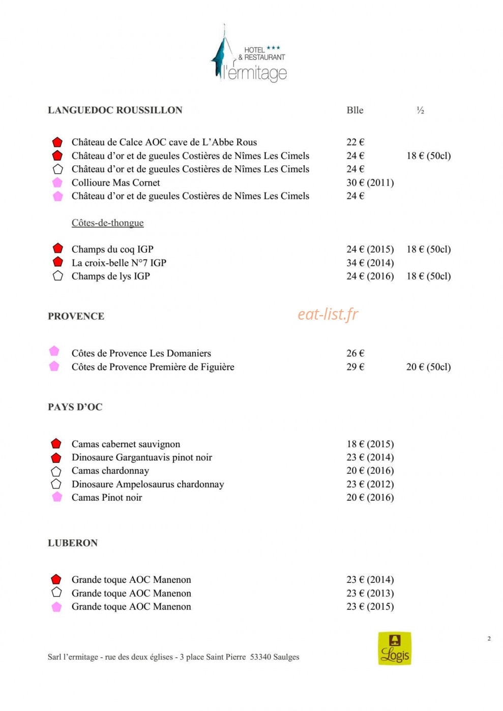 L'Ermitage — carte page 8