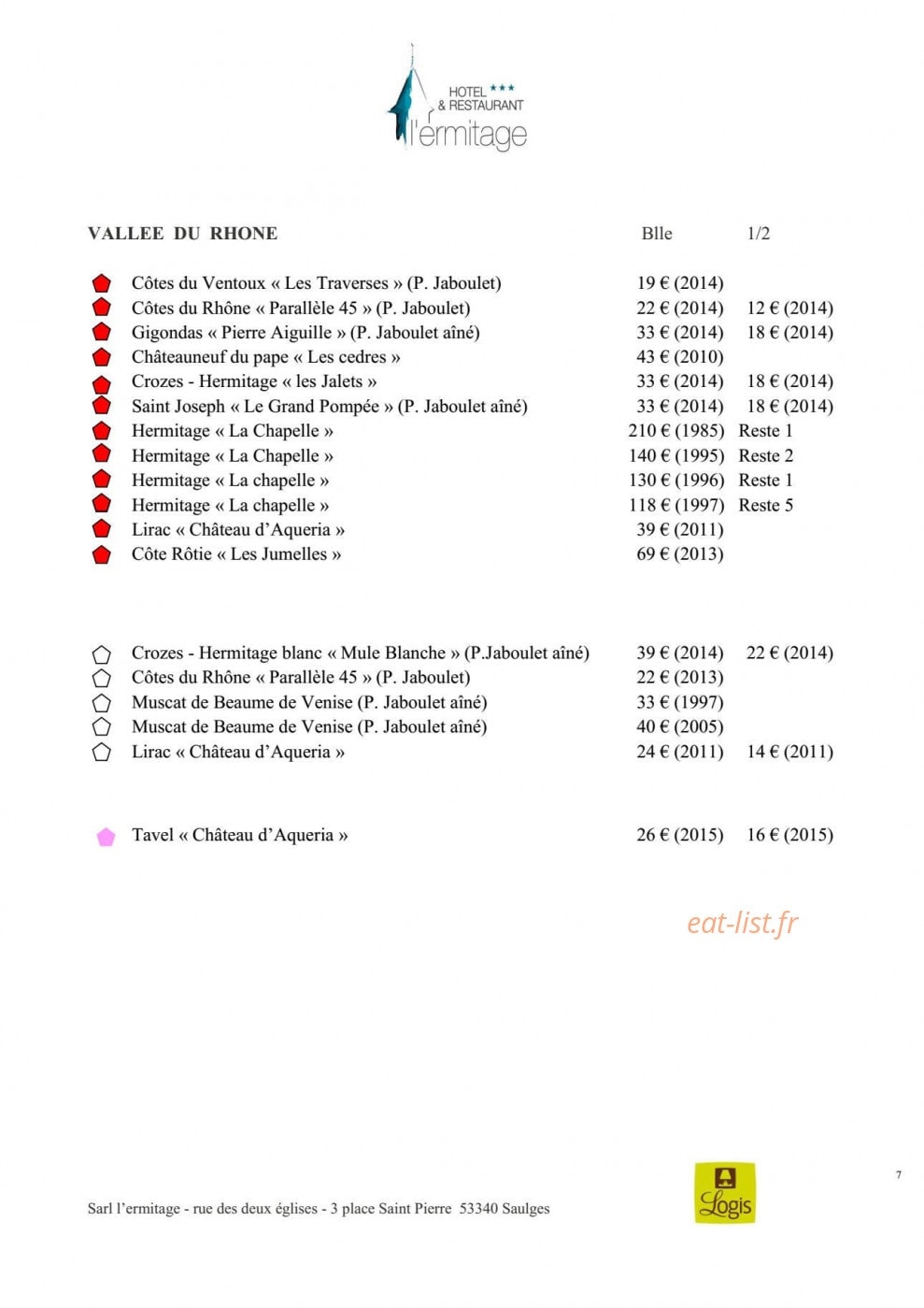 L'Ermitage — carte page 13