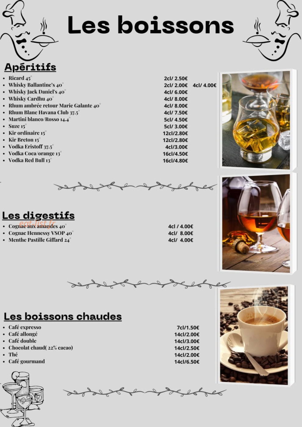 La Pause des Anges — carte page 9