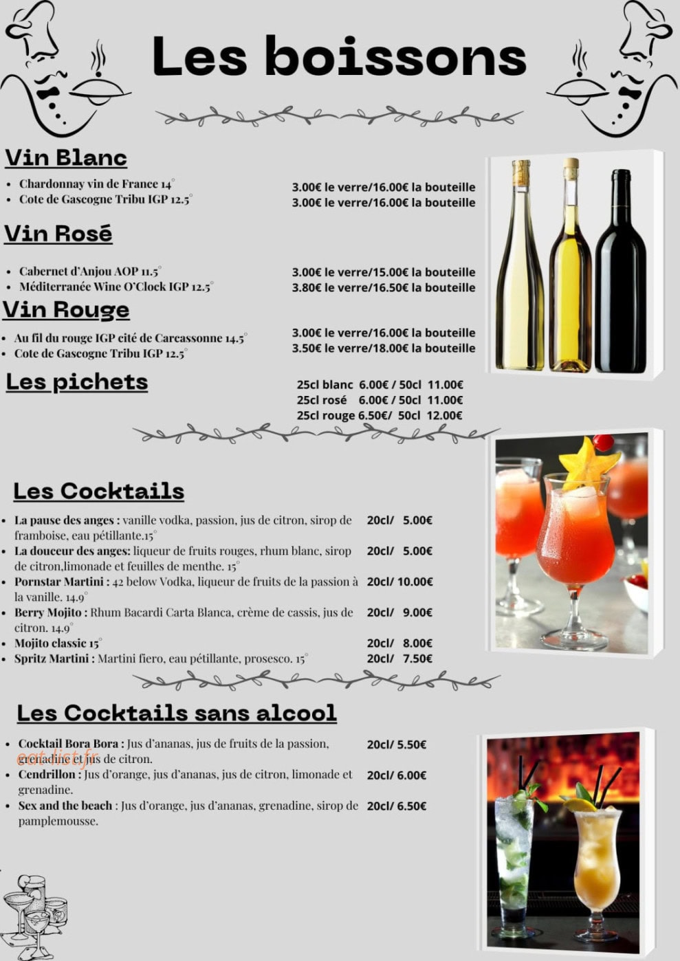La Pause des Anges — carte page 8