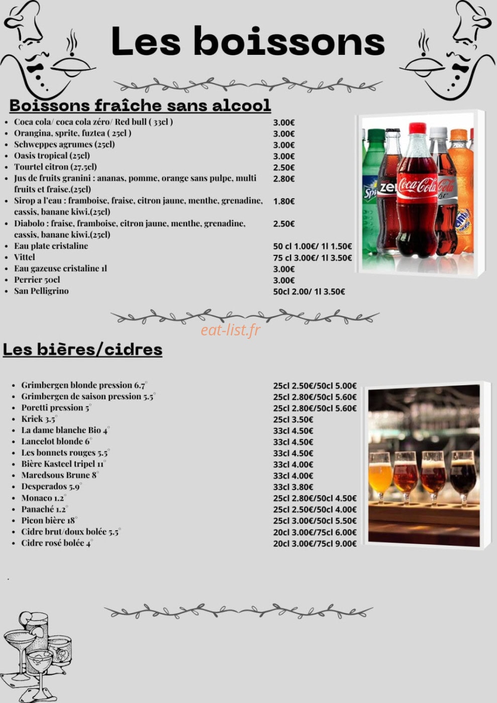 La Pause des Anges — carte page 7