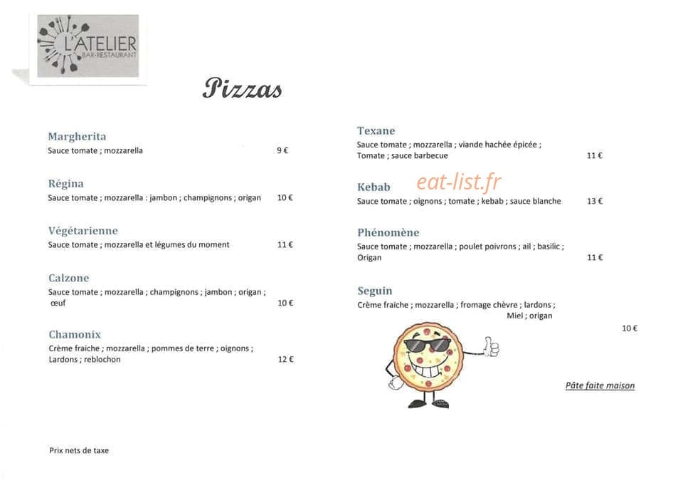 L’Atelier — carte page 1