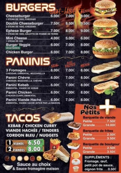 Ephese Kebab — carte page 3