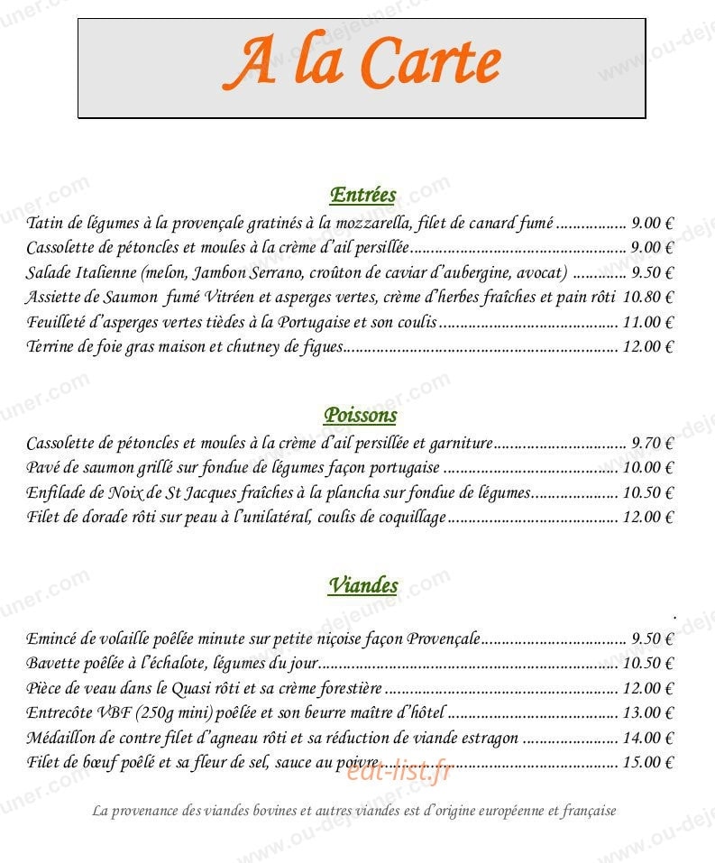 Le Relais — carte page 7