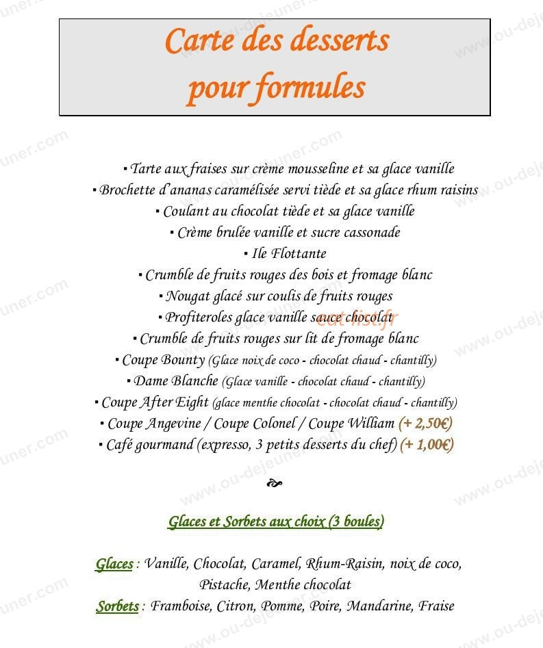 Le Relais — carte page 6