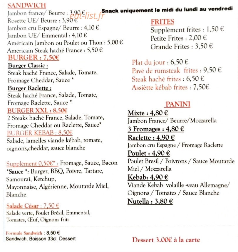 Là Détente — carte page 1