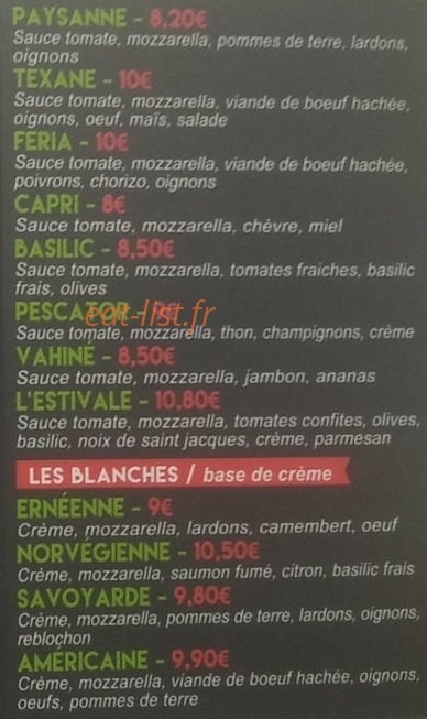 Le basilic — carte page 3