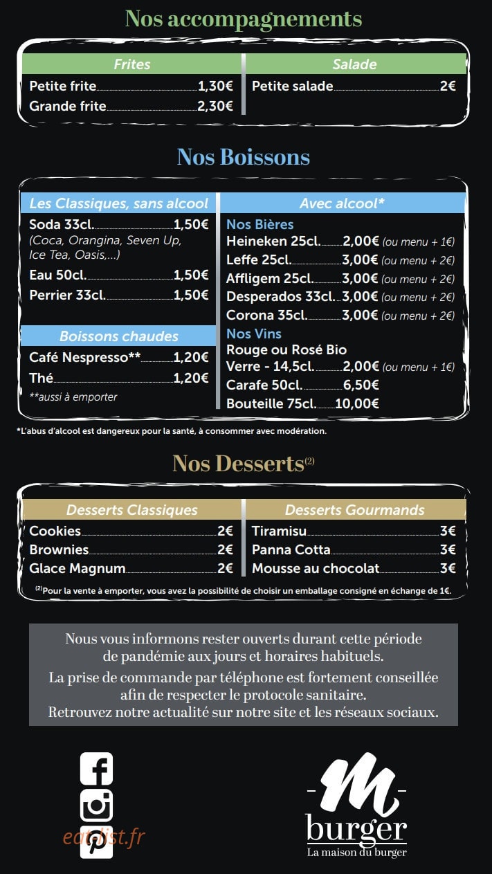 M'Burger — carte page 4